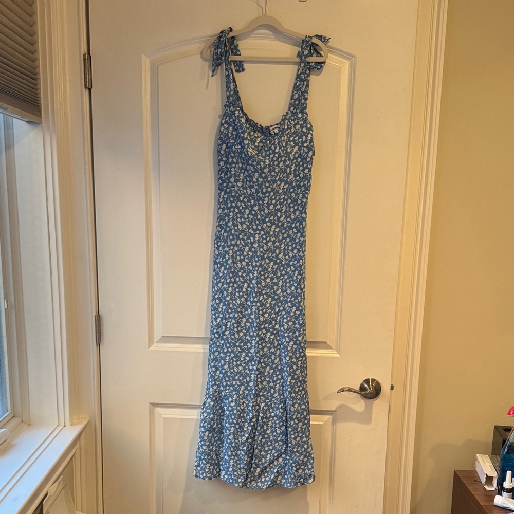 Reformation Blue Floral Maxi Dress